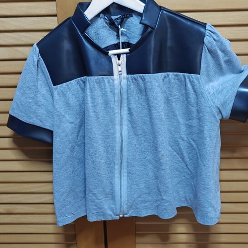 Len Mascaro Cropped Jacket like new, grey and black
