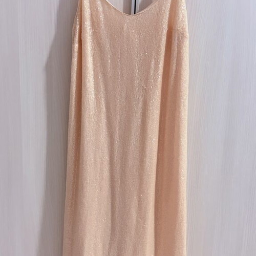 Dress H&M like new, pink nude with subtle sequins, size S-M