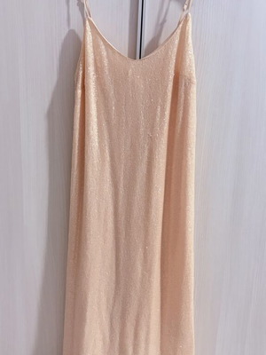 Dress H&M like new, pink nude with subtle sequins, size S-M