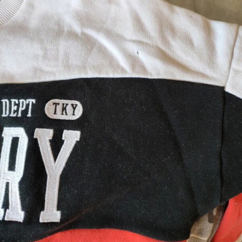 Superdry Red Sweat Dress Large/40/12 With Long-Sleeved Panel Design