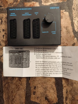 Scart adapter controller black, new