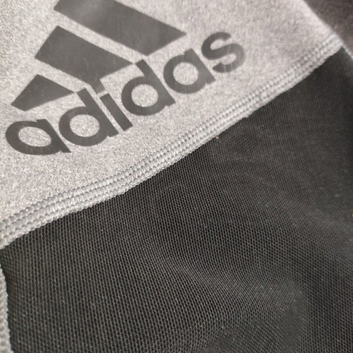 Adidas women's athletic leggings grey black XS 2XS like new