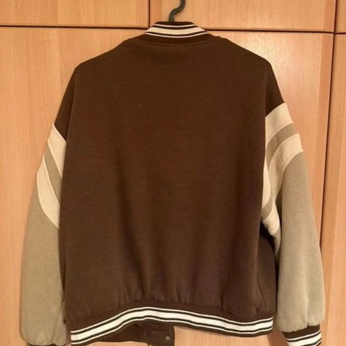 Jacket college beige brown Bershka used No L