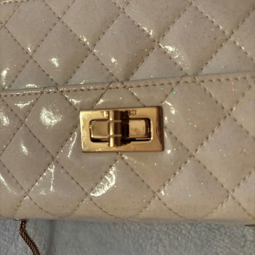 Chanel special edition handbag with multicolor glitter like new, mini size