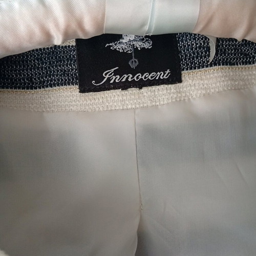Women's striped jacket new, size M, white and blue