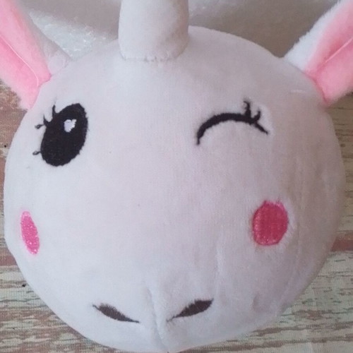Animal Plushies unicorn plush used, height 9 cm