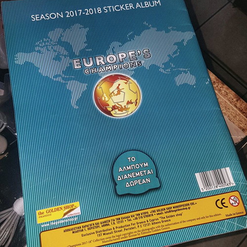 Europe's Champions 2017-2018 sticker album used