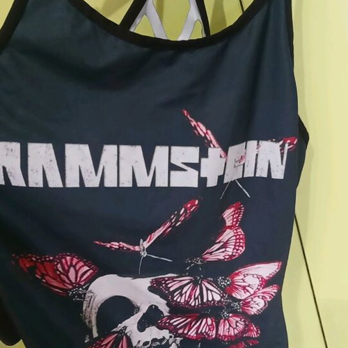 Elastic top like new, medium and large, black and red