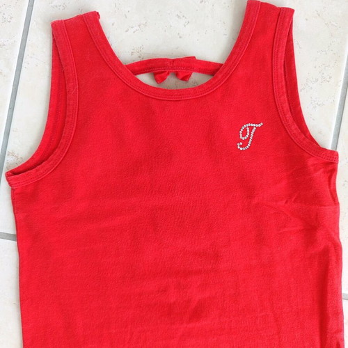 Red dress for girls size 8 Tricoteen like new