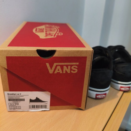 Vans Kids Shoes Size 26 Like New Black Velcro