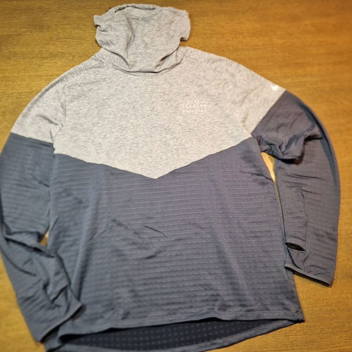 Nike Therma-FIT Run Division Sphere running shirt Large new, gray and blue