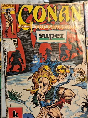 3 Conan the Barbarian Super comics #50 #51 #52 used, Cobra Editions Marvel Comics