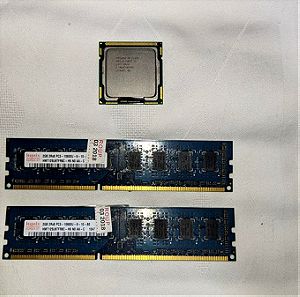 Επεξεργαστής Intel core i5 650 + Hynix 2GB 2Rx8 PC3-10600U DDR3 1333MHz