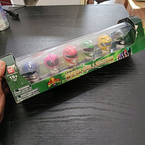 Mighty Morphin Power Rangers Legacy Mask Collection like new