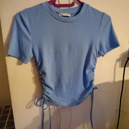 Zara top blue like new, size S