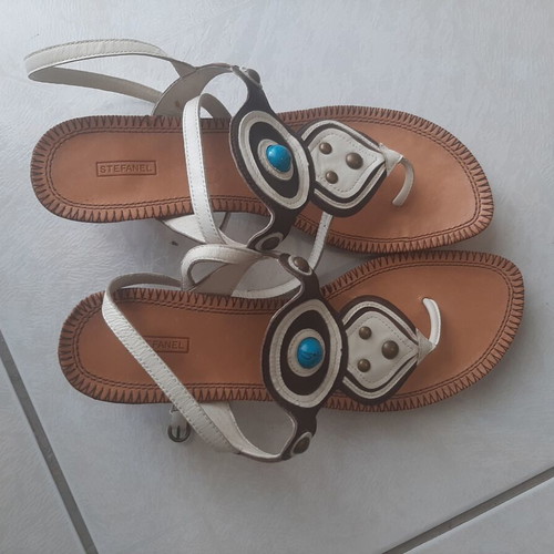 Stefanel summer sandals new, size 40, white