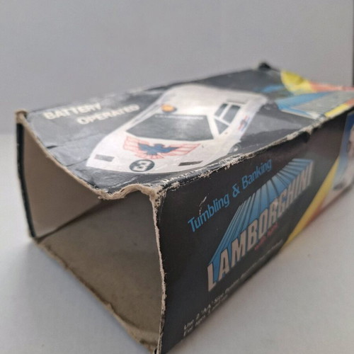 Retro Lamborghini Countach toy used with original box