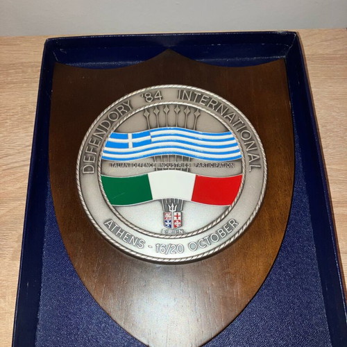 Collectible Defendory 1984 Military Shield with Case used