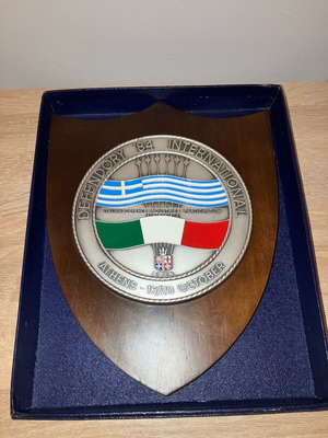 Collectible Defendory 1984 Military Shield with Case used