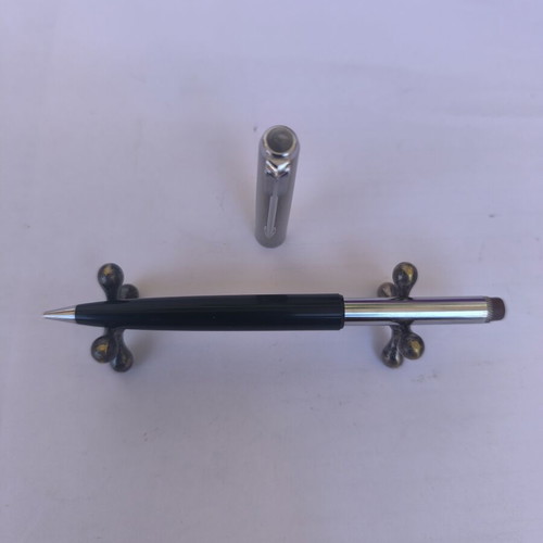 Parker 75 mechanical pencil used, stainless steel cap, dark blue body