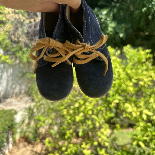 Falcotto Naturino Kids Suede Leather Boots Size EU25 Like New Blue