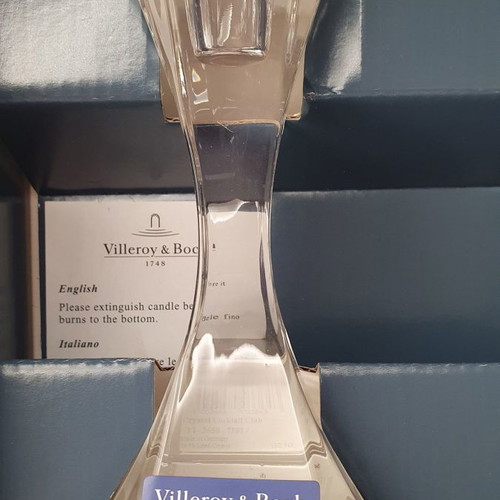 Crystal candlesticks Villeroy & Boch new, classic design