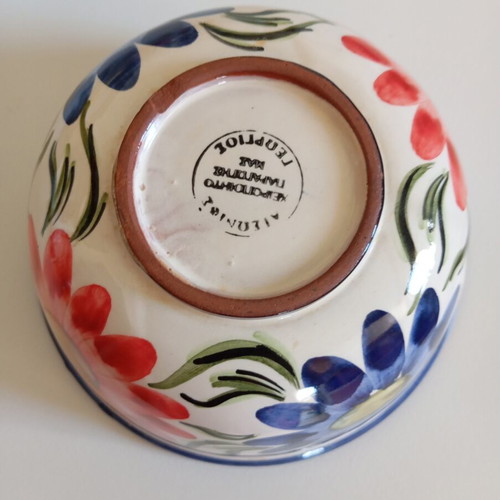 Ceramic bowl from Sifnos, vintage, diameter 17cm, height 11cm