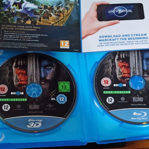 Warcraft The Beginning 3D and Blu-Ray movie