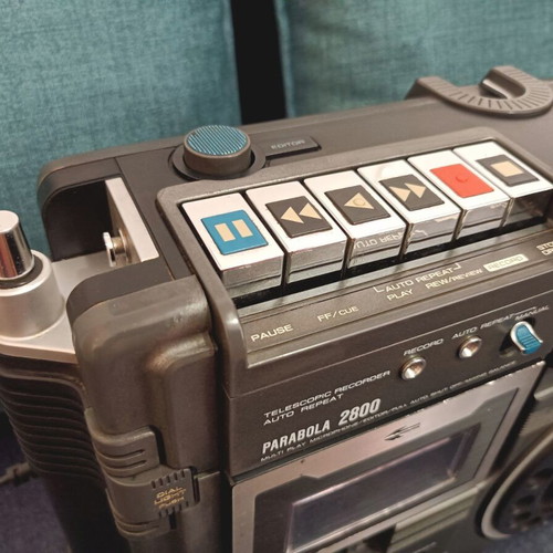 Toshiba Parabola RT-2800 portable radio cassette player used