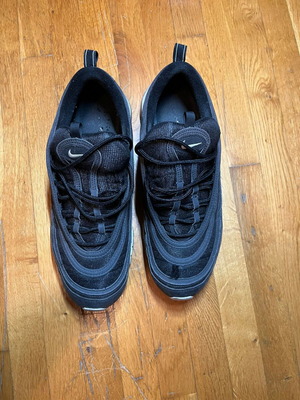 Nike Air Max 97 athletic shoes used, size 46, black and white