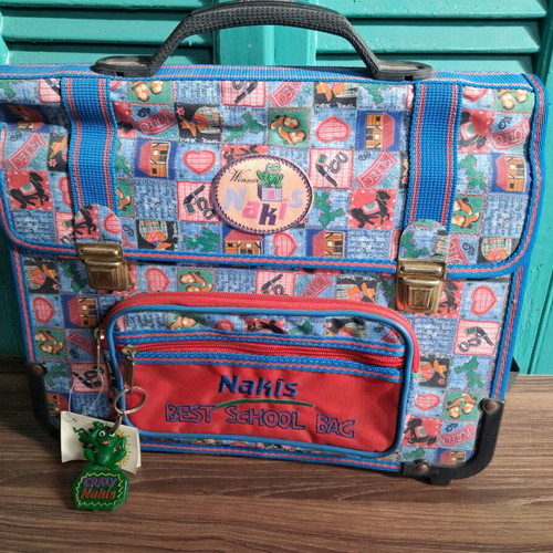 Vintage Nakis "Winner" School Bag and Pencil Case Set New