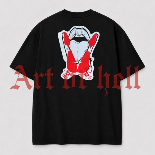 Oversize T-shirt Art of Hell, black