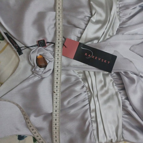 Raxevsky evening dress new, gray and silver, size L