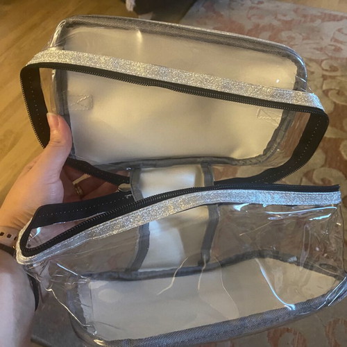 Toiletry bag new, silver