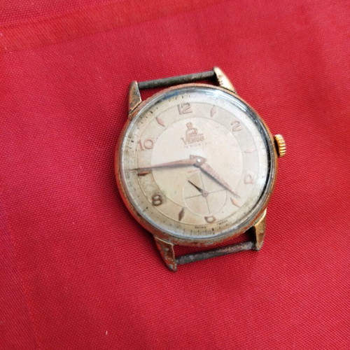 Vintage Venus 19 Rubis ρολόι μεταχειρισμένο, δεν είναι λειτουργικό