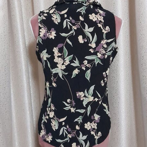 Rapture Wear vintage γυναικείο σετ δύο τεμαχίων, μαύρο με floral