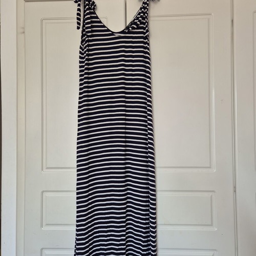 Mango maxi summer dress striped nautical style
