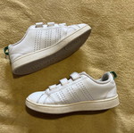 Αθλητικά παπούτσια Adidas για αγόρι, νούμερο 30, άσπρα και πράσινα