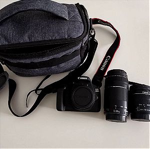 Canon DSLR φωτογραφική μηχανή EOS 4000D + EF-S 18-55mm + EF-S 75-300mm