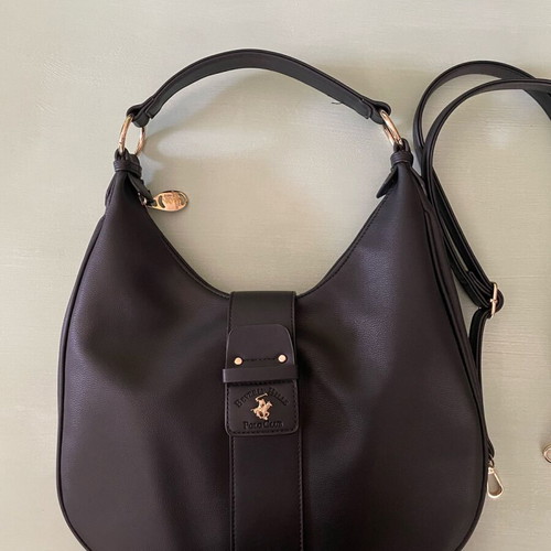 Beverly Hills Polo Club black shoulder bag like new, synthetic leather