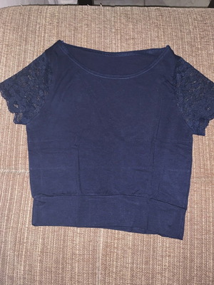 Crop top μεταχειρισμένο, μέγεθος S, μπλε, σε άριστη κατάσταση
