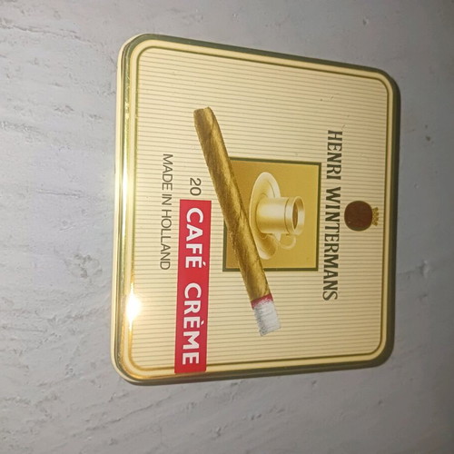 Metal Cigarette Case Cafe Cream Henri Wintermans like new
