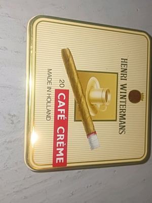 Metal Cigarette Case Cafe Cream Henri Wintermans like new