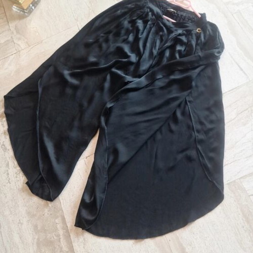 Lynne satin pants with side openings, new, size S