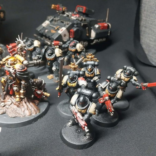 Warhammer 40k Black Templars fully painted army