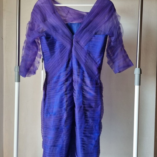 JJ's House Dress New Organza Event Dress Royal Blue Purple Size M
