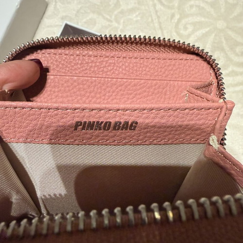 Pinko wallet pink like new with box
