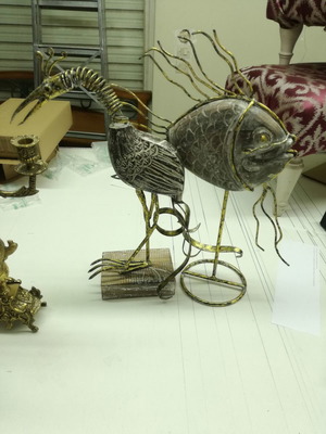 Indonesian vintage decorations, two, new