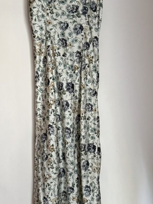 Zara ultimate slip dress, satin, multicolor floral