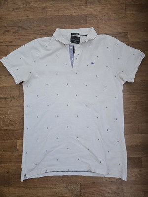 Funky Buddha Polo Shirt used, size S, white
